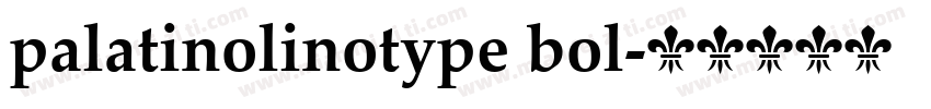 palatinolinotype bol字体转换